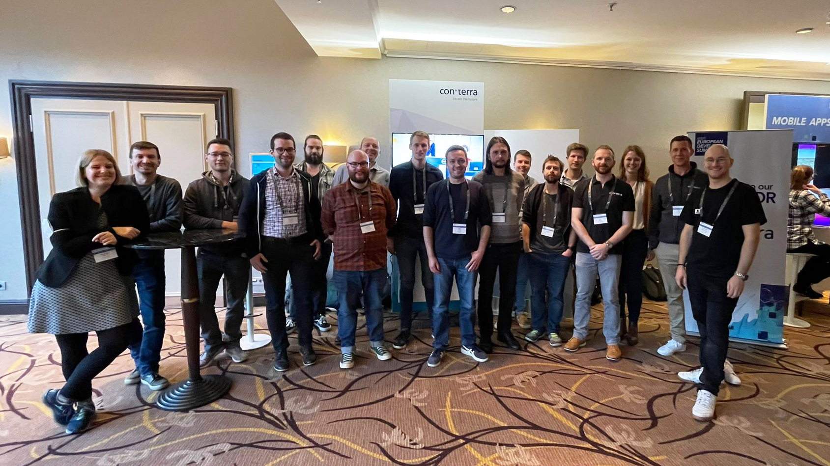 Unser Team auf dem Esri European Developer Summit