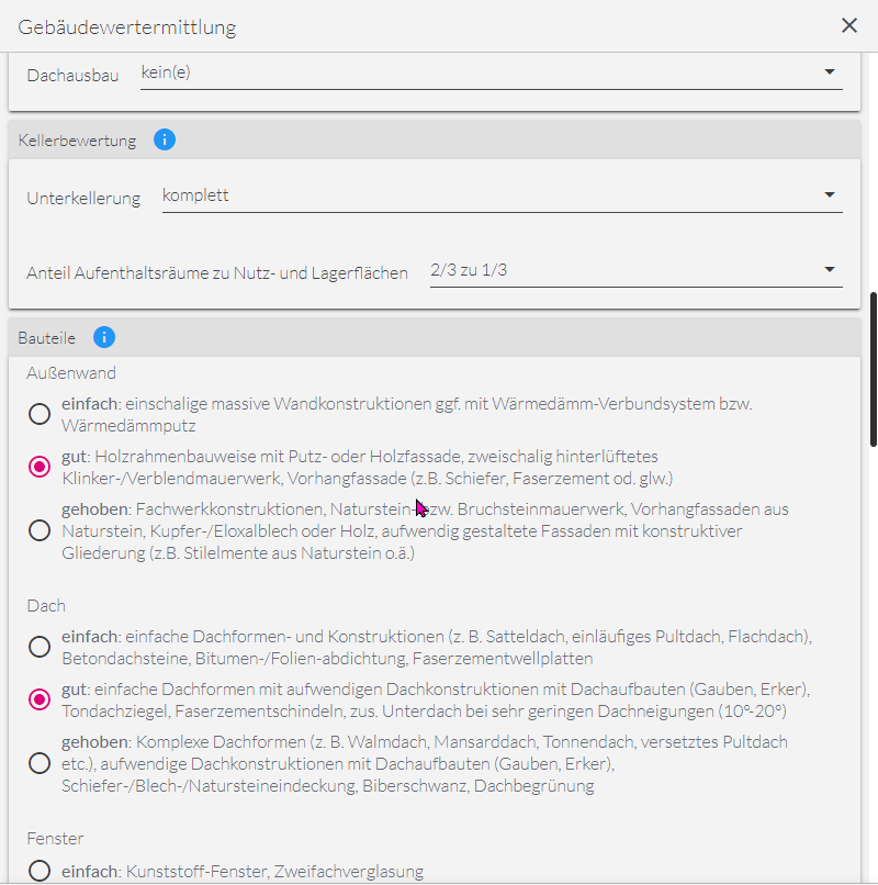 Digitale Gebäudewertermittlung auf der Ecclesia GIS-Plattform