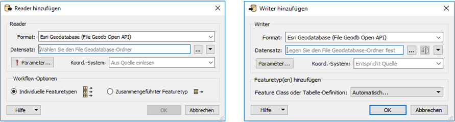 File Geodatabase Open API Reader und Writer